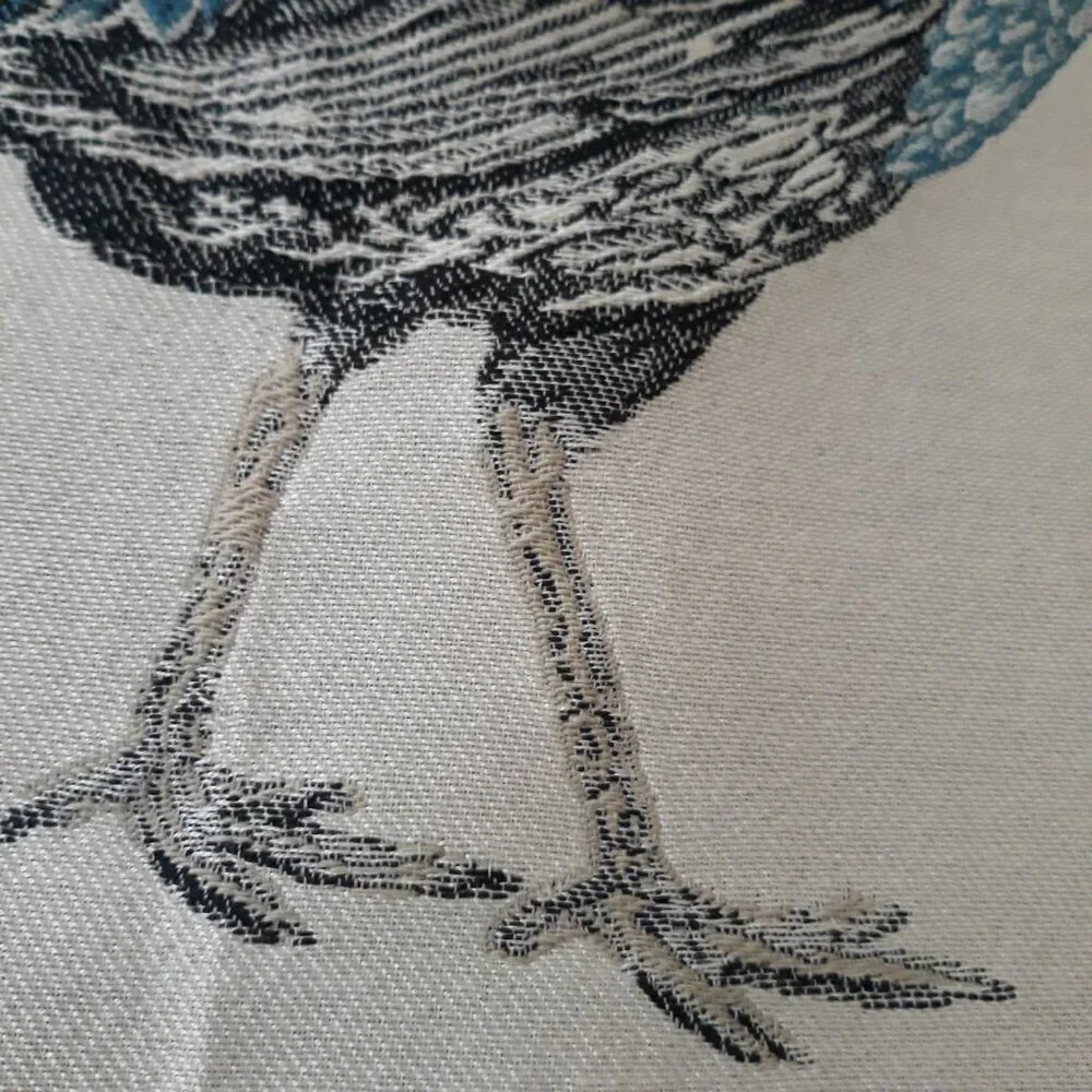 Rooster Embroidered Pillow Cover - Multicolored Farmhouse Country Novelty